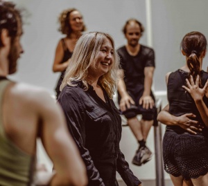 Liv Lorent MBE with balletLORENT dancers, photo by Luke Waddington